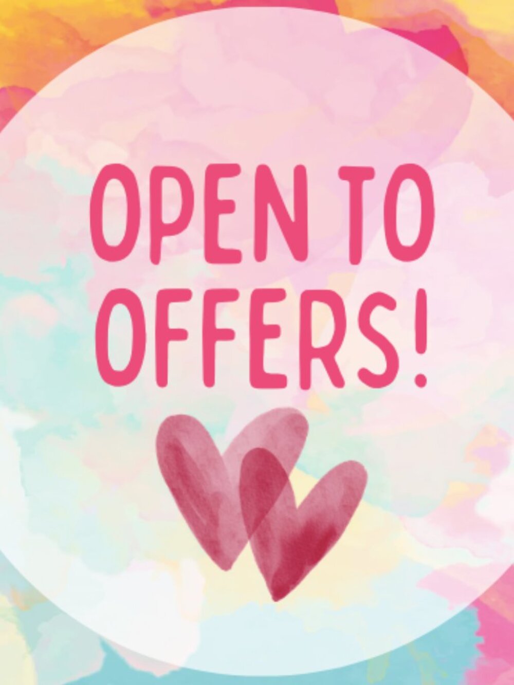 OPEN TO OFFERS :)